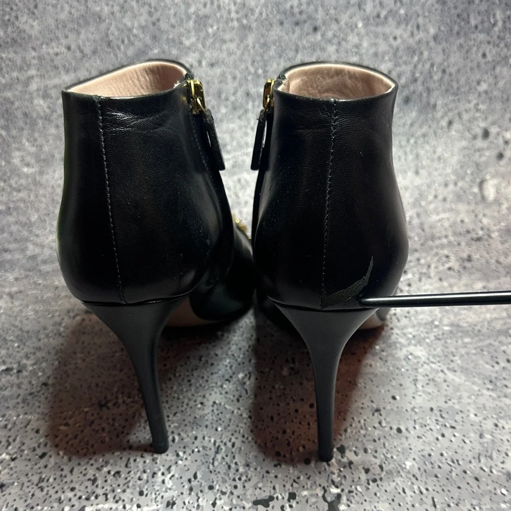 Gucci Ankle Boots w/ Gold Studs Size 38 - Picture 8 of 11